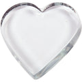 Creativ company hart glas transparant, 10x9cm