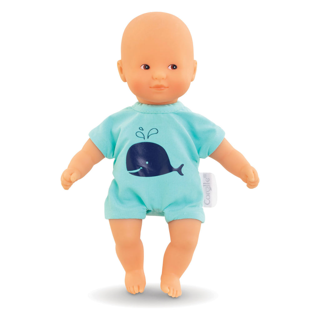 Corolle Mon Poupon Badepuppe Blau, 20 cm