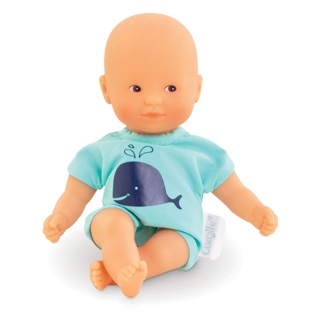 Corolle Mon Poupon Badepuppe Blau, 20 cm