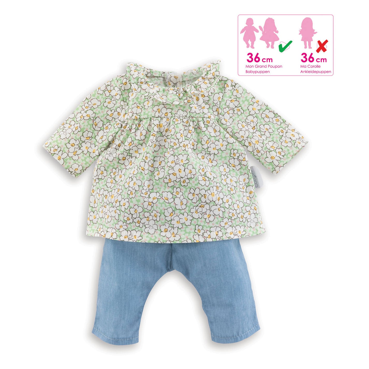 Corolle Mon Grand Poupon Puppenbluse und Hose, 36 cm