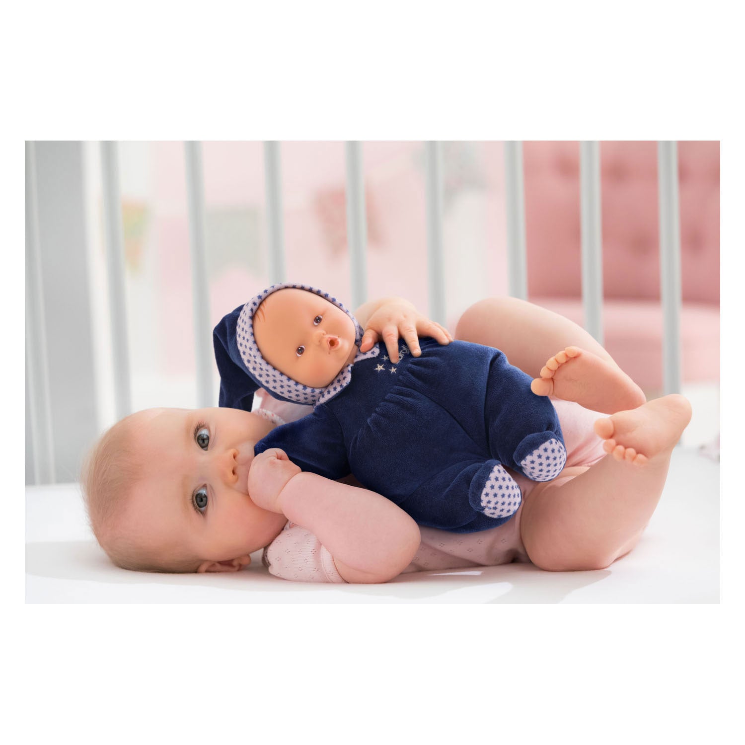 Corolle mon doudou babipouce blaue Sternenträume Babypuppe, 28 cm