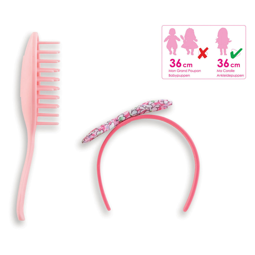 Corolle Ma Haarband Blume mit Haarbürste, 2 Stk.