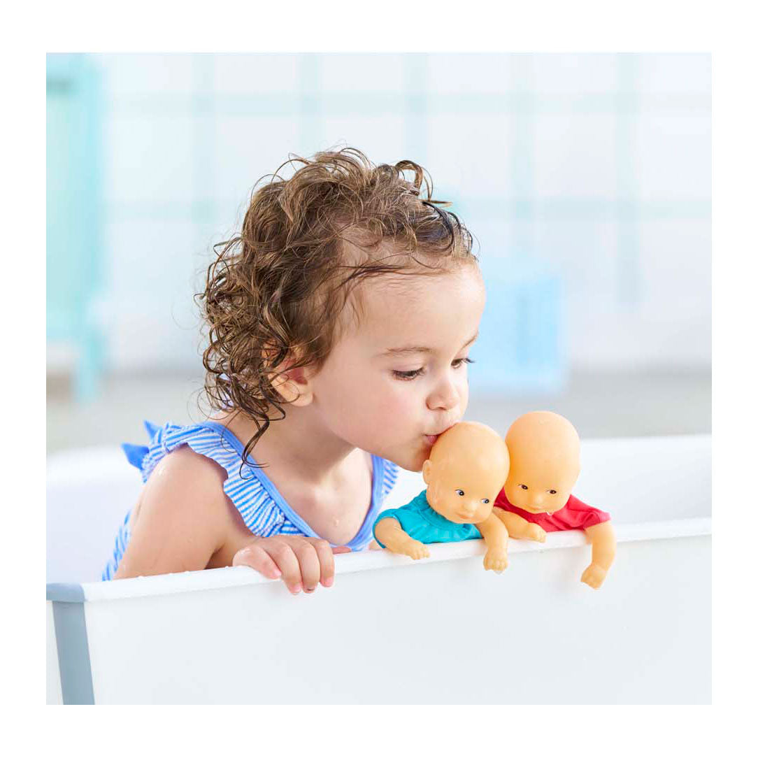 Corolle babypop blauw - mini badpop 20cm voor kinderen.