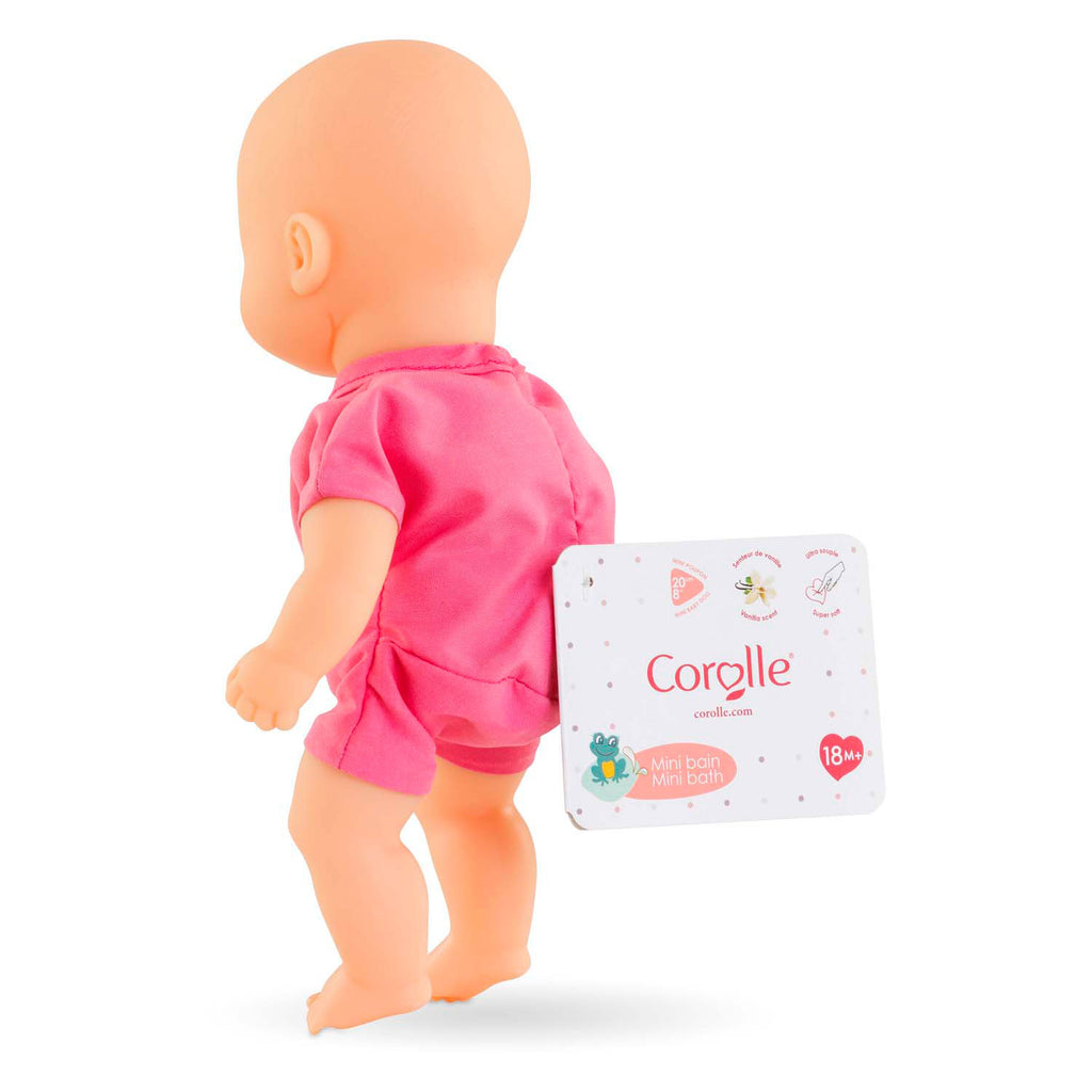 Corolle Mini-Badepuppe – rosa, 20 cm