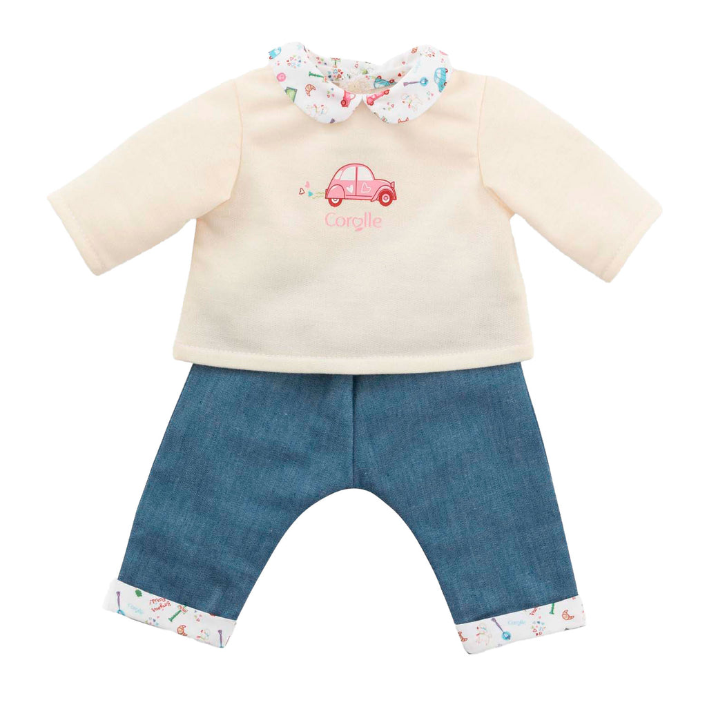 Corolle T-Shirt und Jeans für Babywelpen, 30 cm
