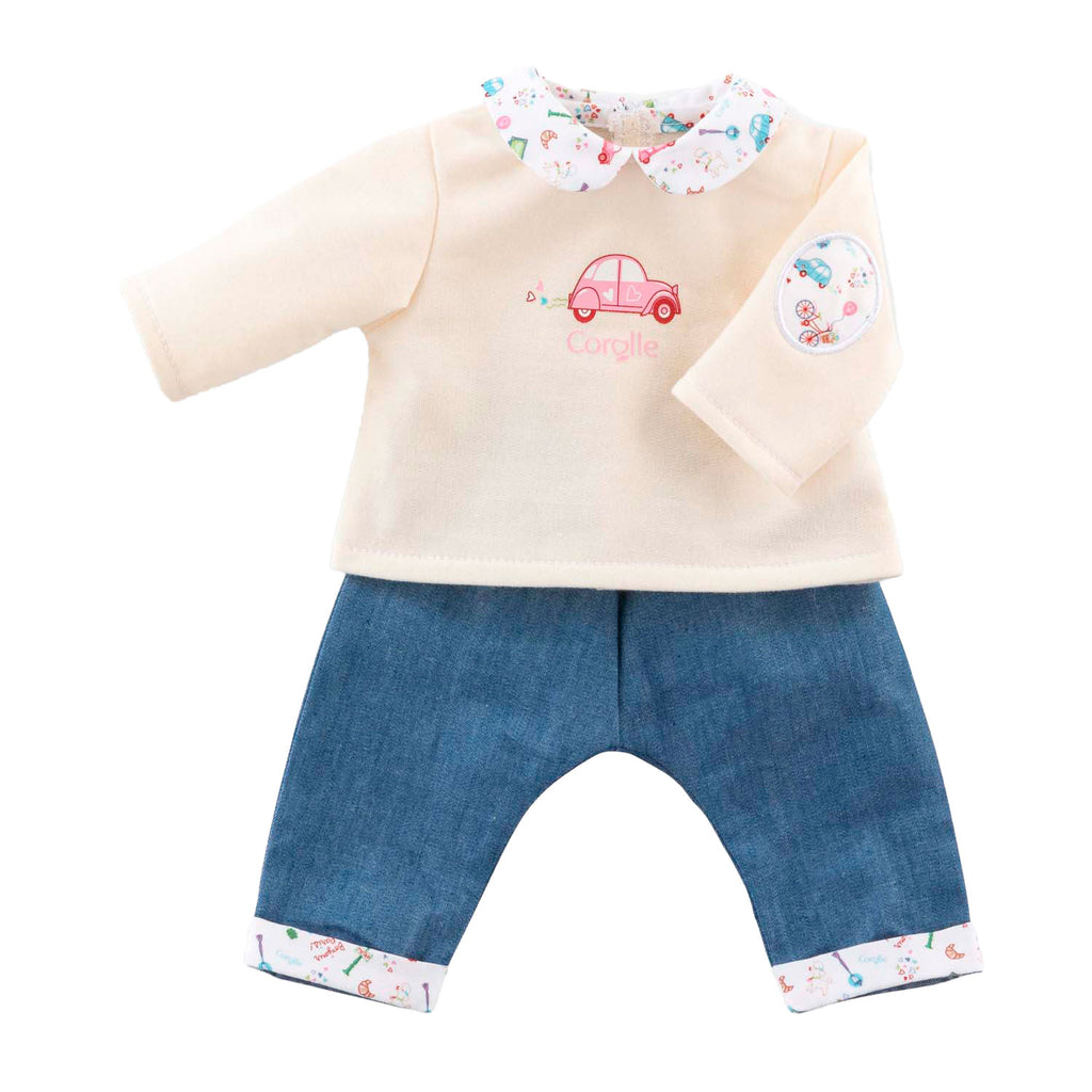 Corolle T-Shirt und Jeans für Babywelpen, 30 cm