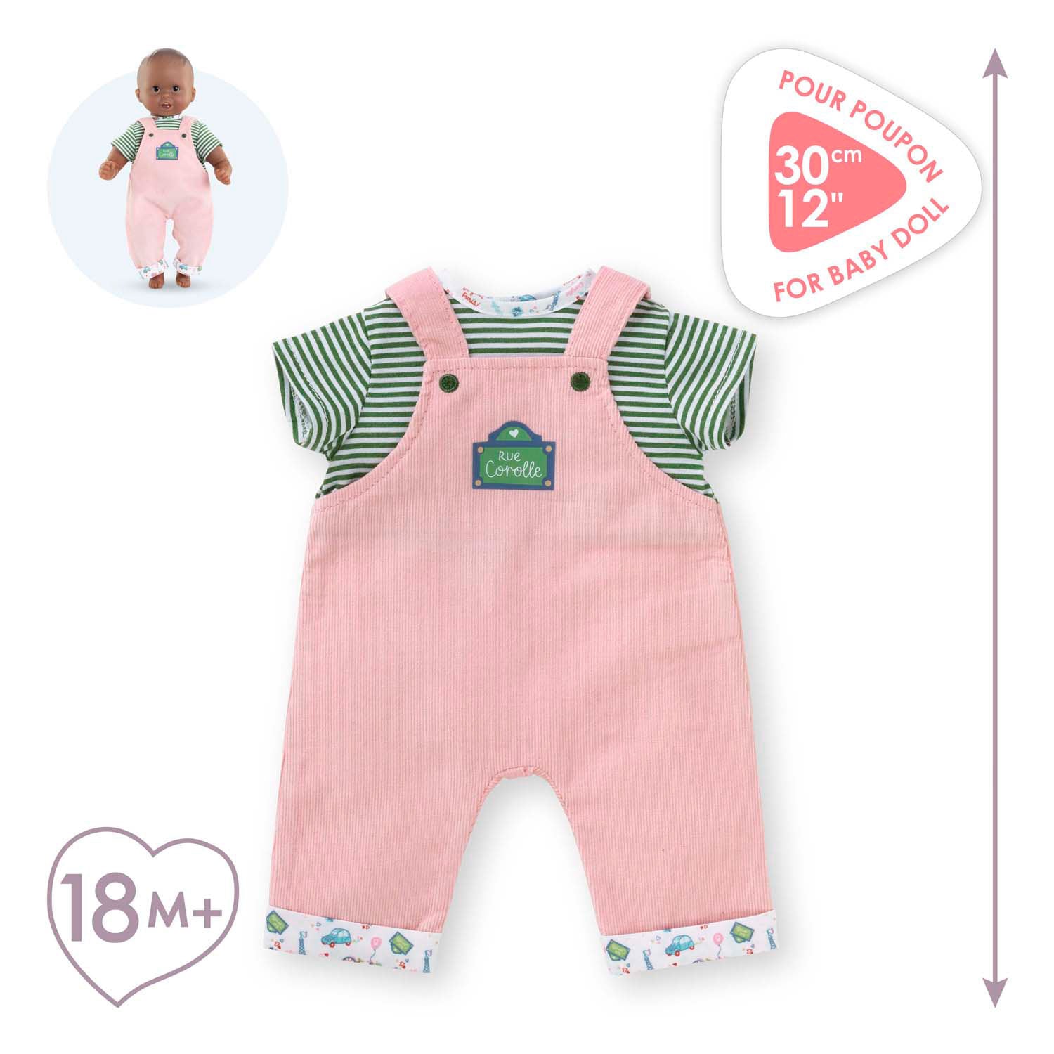 Corolle T-Shirt und Overall für Welpen, 30 cm
