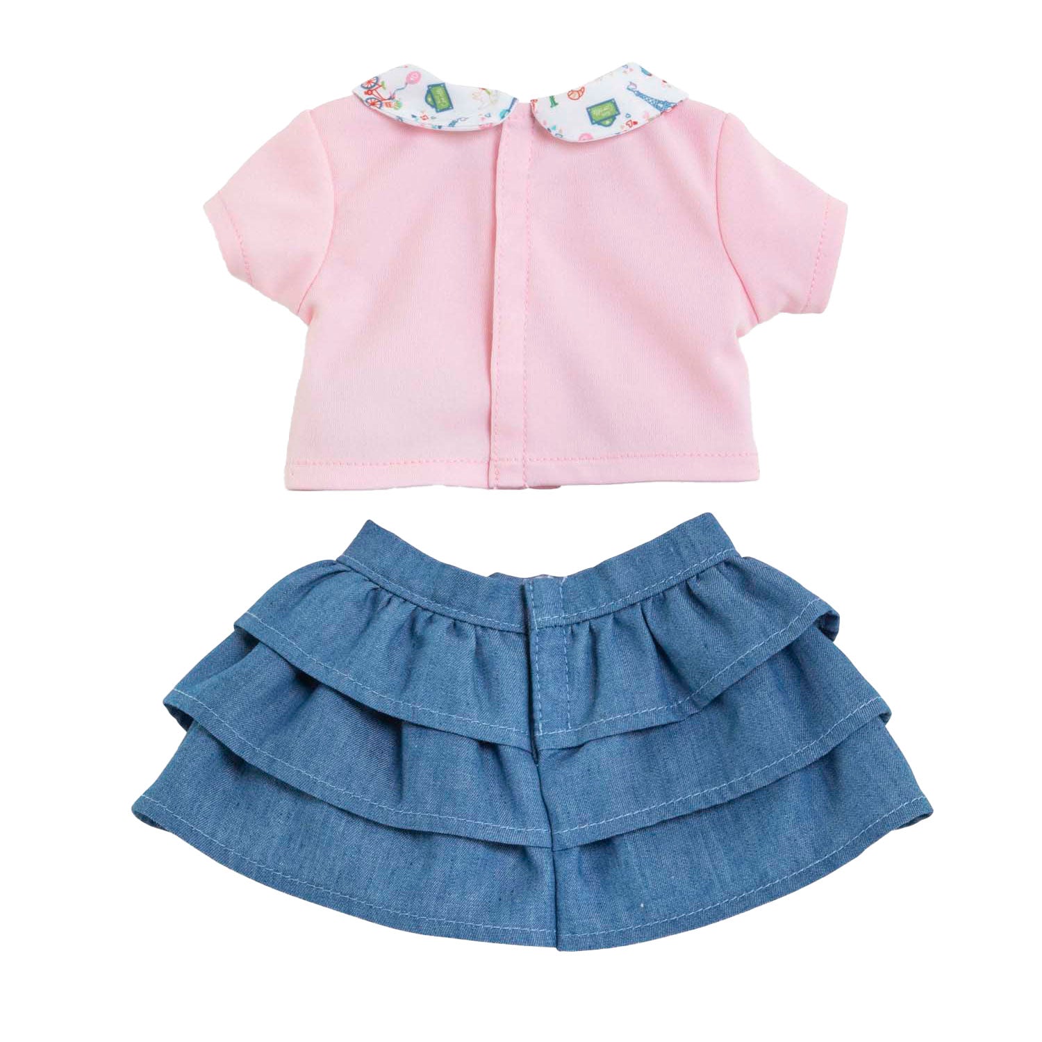 Corolle-Rock mit Rüschen und T-Shirt für Babypuppe, 36 cm.