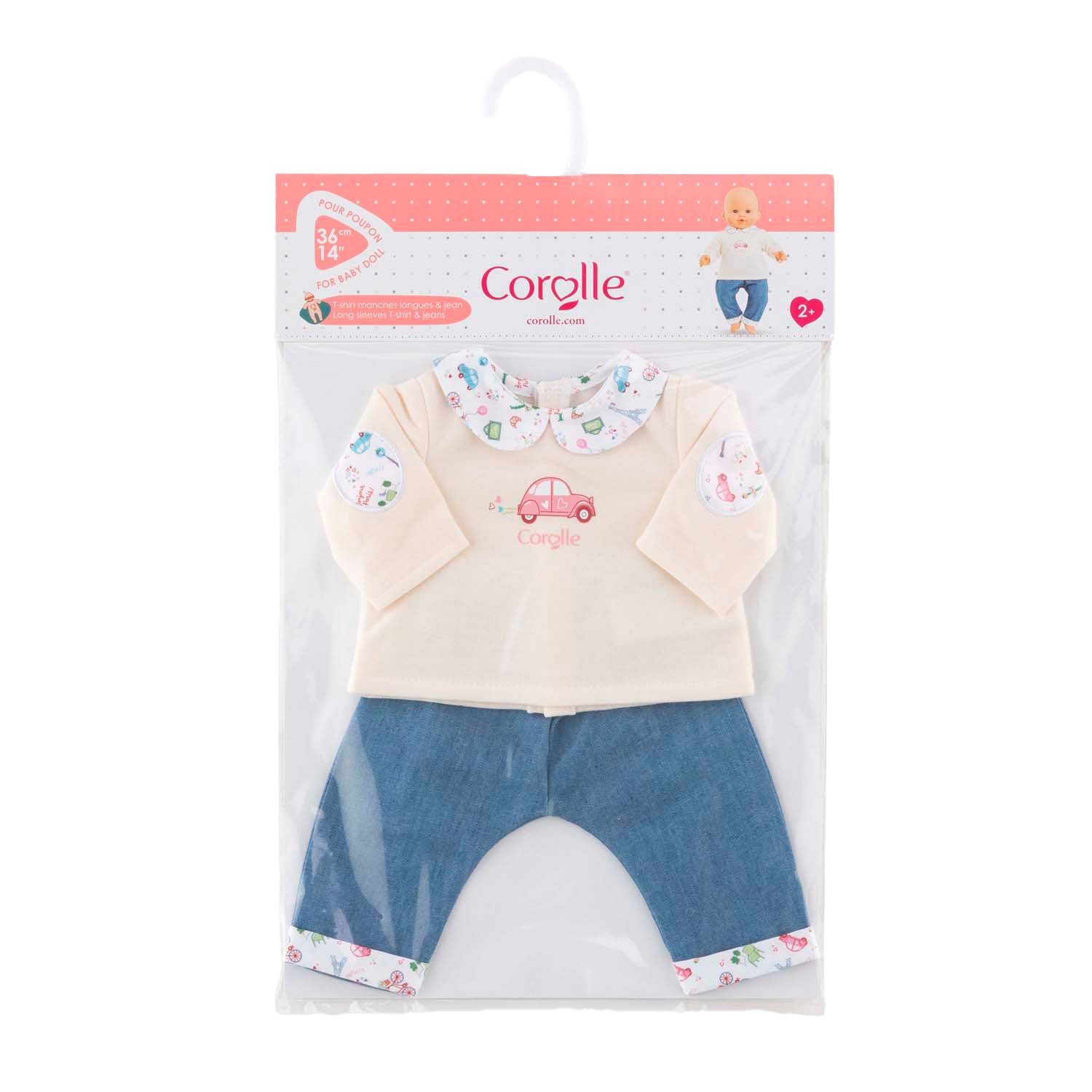 Corolle T-Shirt und Jeans für Welpen, 36 cm