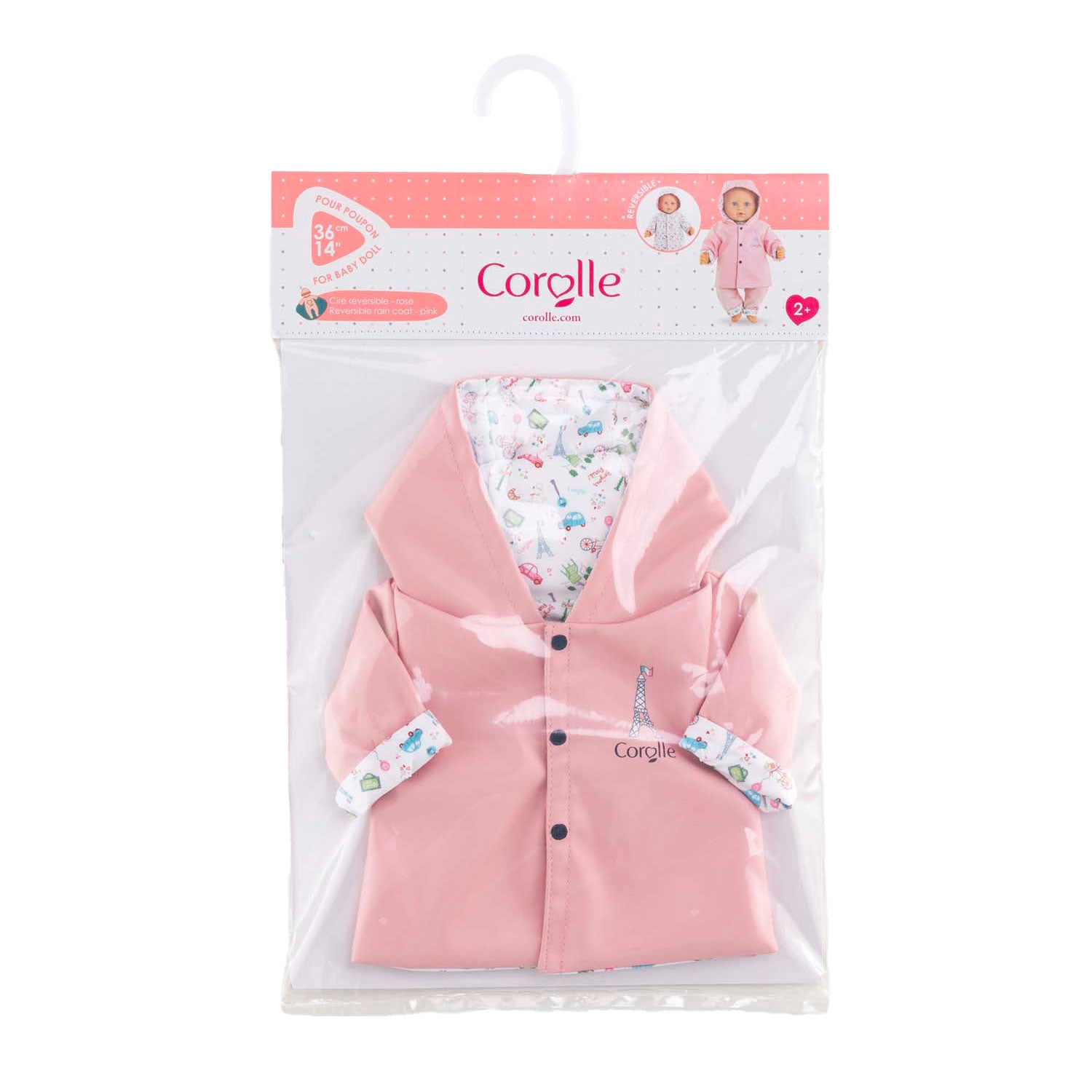 Corolle Wende Regenmantel für Welpen, 36 cm