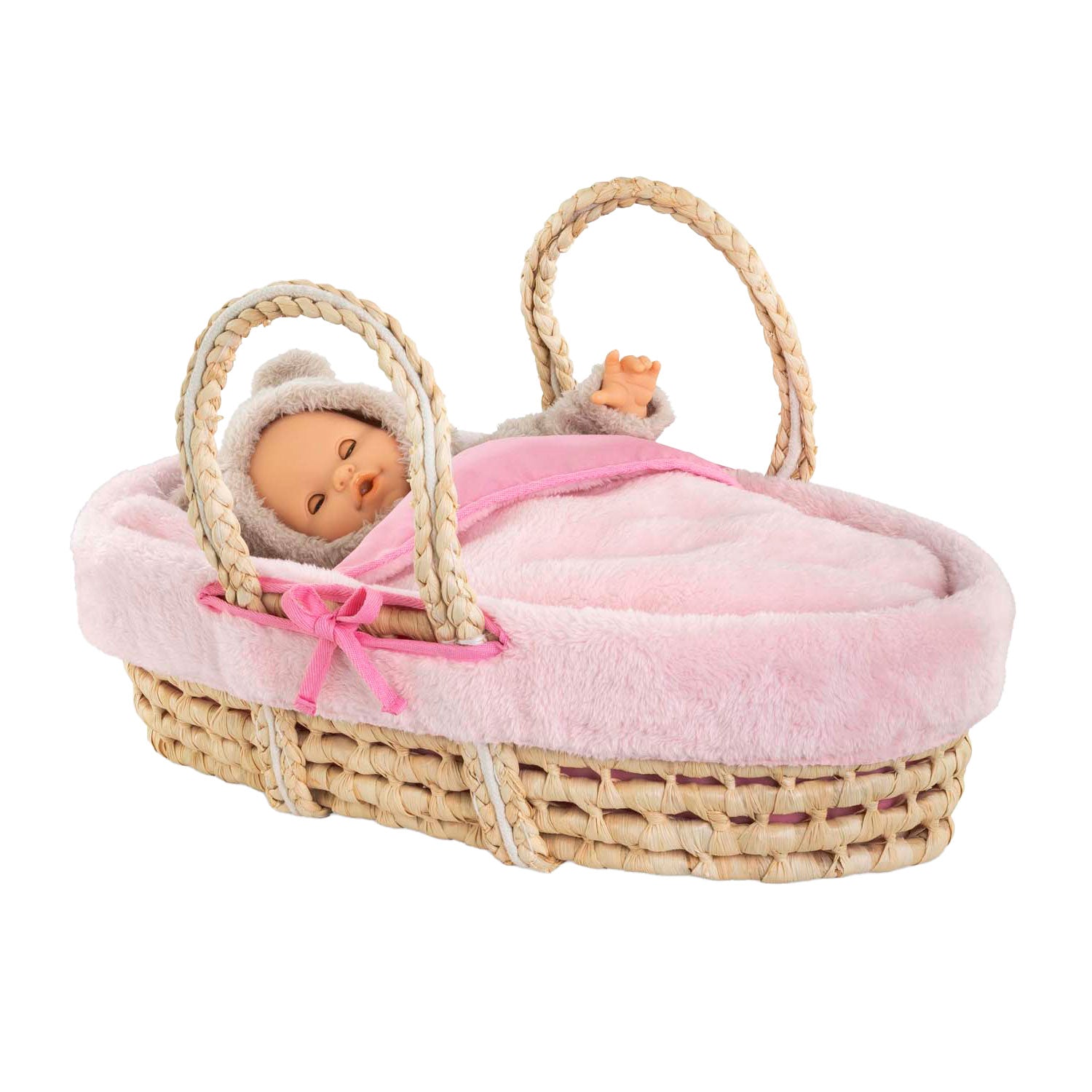 Set gestrandeter Corolle-Körben für Babypuppen – Plüsch