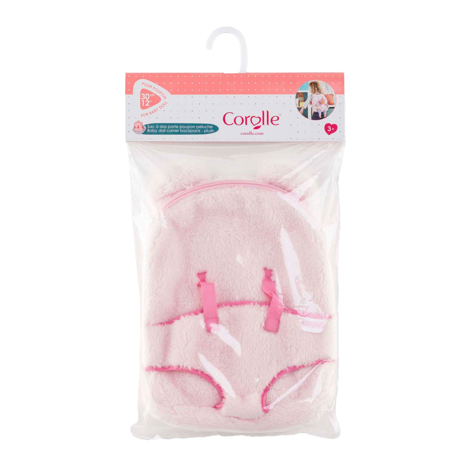 Corolle rosa Plüschpuppen-Tragerucksack, 30 cm