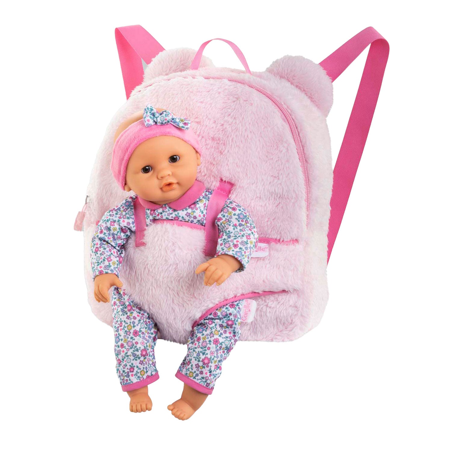 Corolle rosa Plüschpuppen-Tragerucksack, 30 cm
