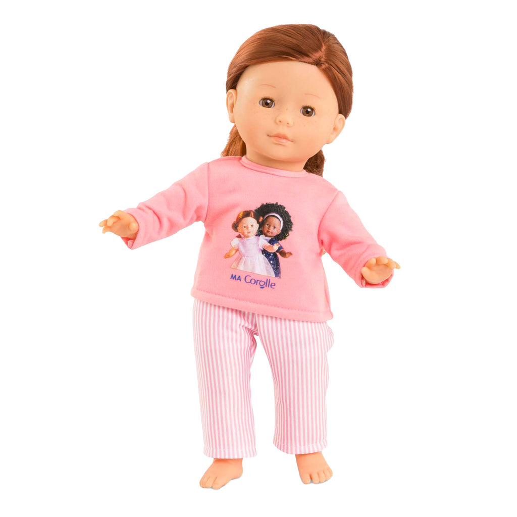 Corolle rosa Pyjama für 36 cm große Puppen, 2-teilig.