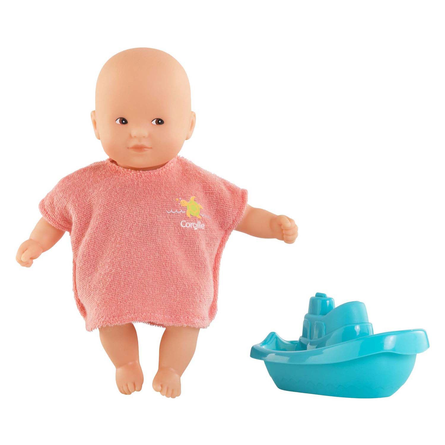 Corolle – mini badset – badpop 20 cm – cape en bootje