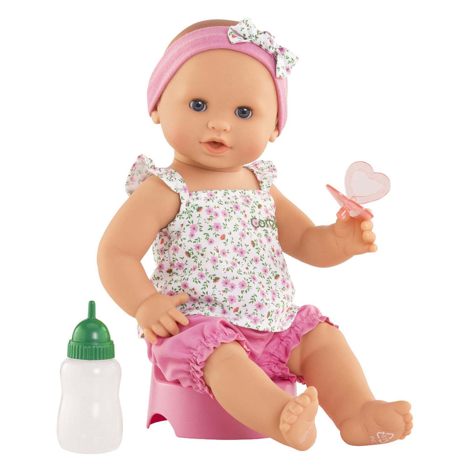 Corolle mon grande poupon drink- en plaspop emma - 36cm