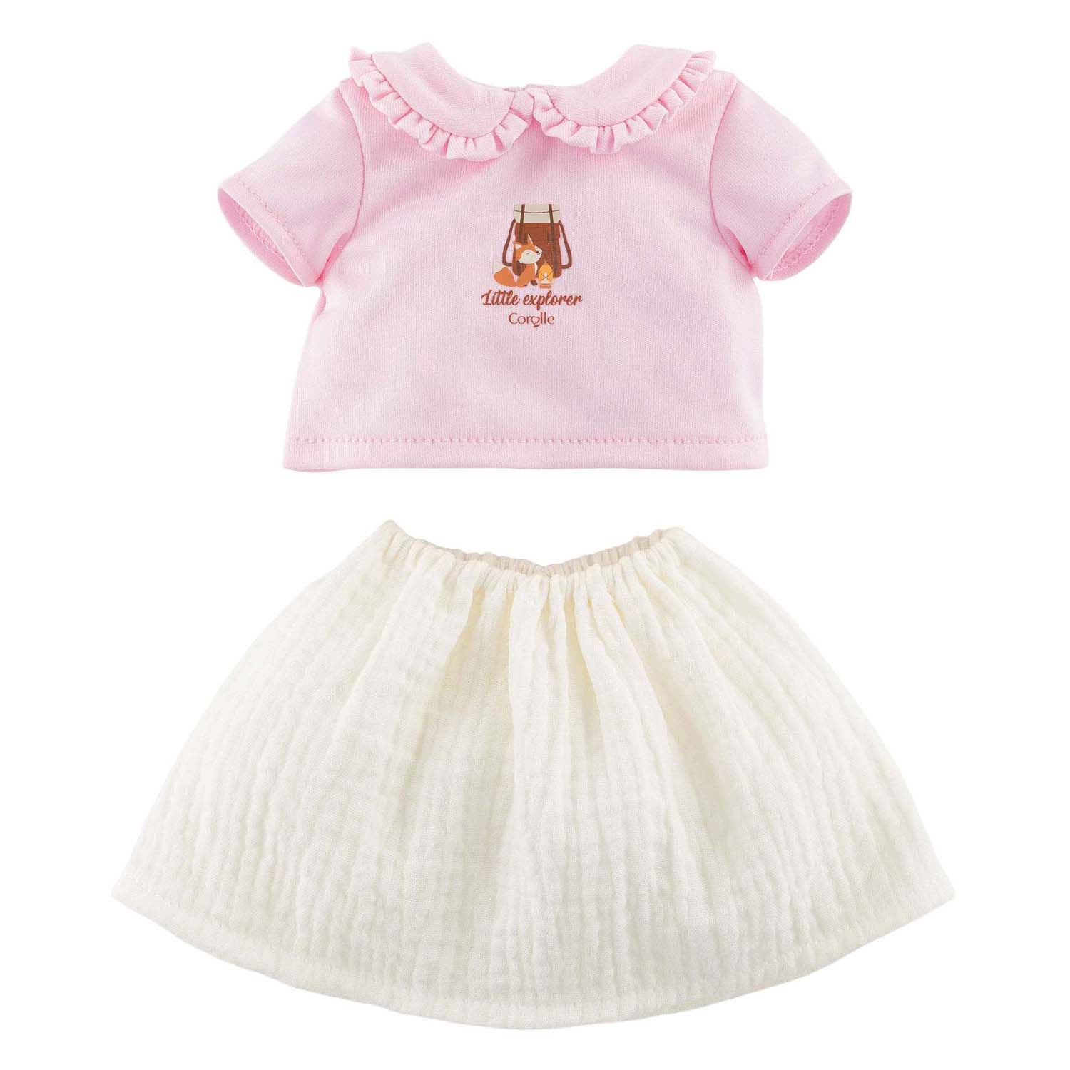 Corolle t-shirt met jurkje kleine ontdekker - 30cm