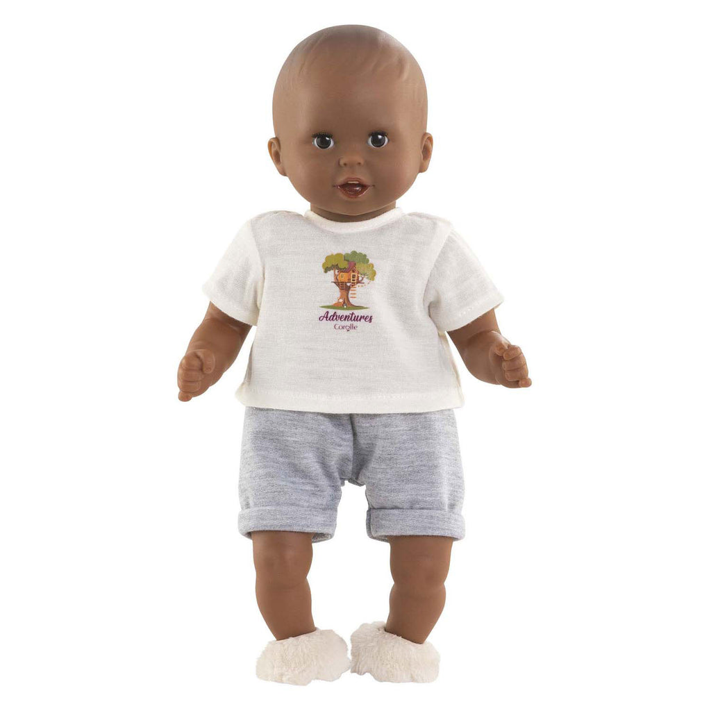 Corolle poppenoutfit t-shirt en korte broek kleine ontdekker 30cm.