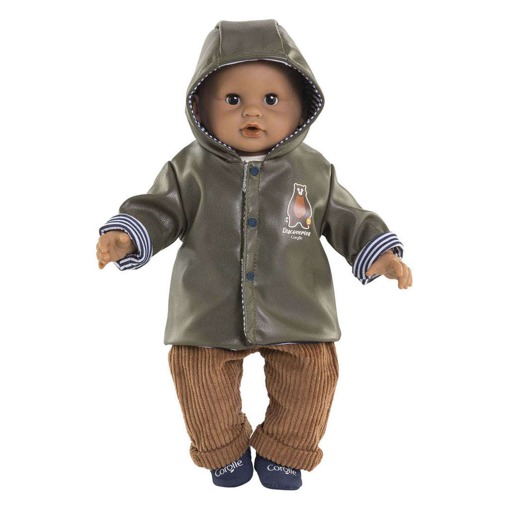 Corolle poppen regenjas omkeerbaar - poppenaccessoire 30cm waterafstotend.