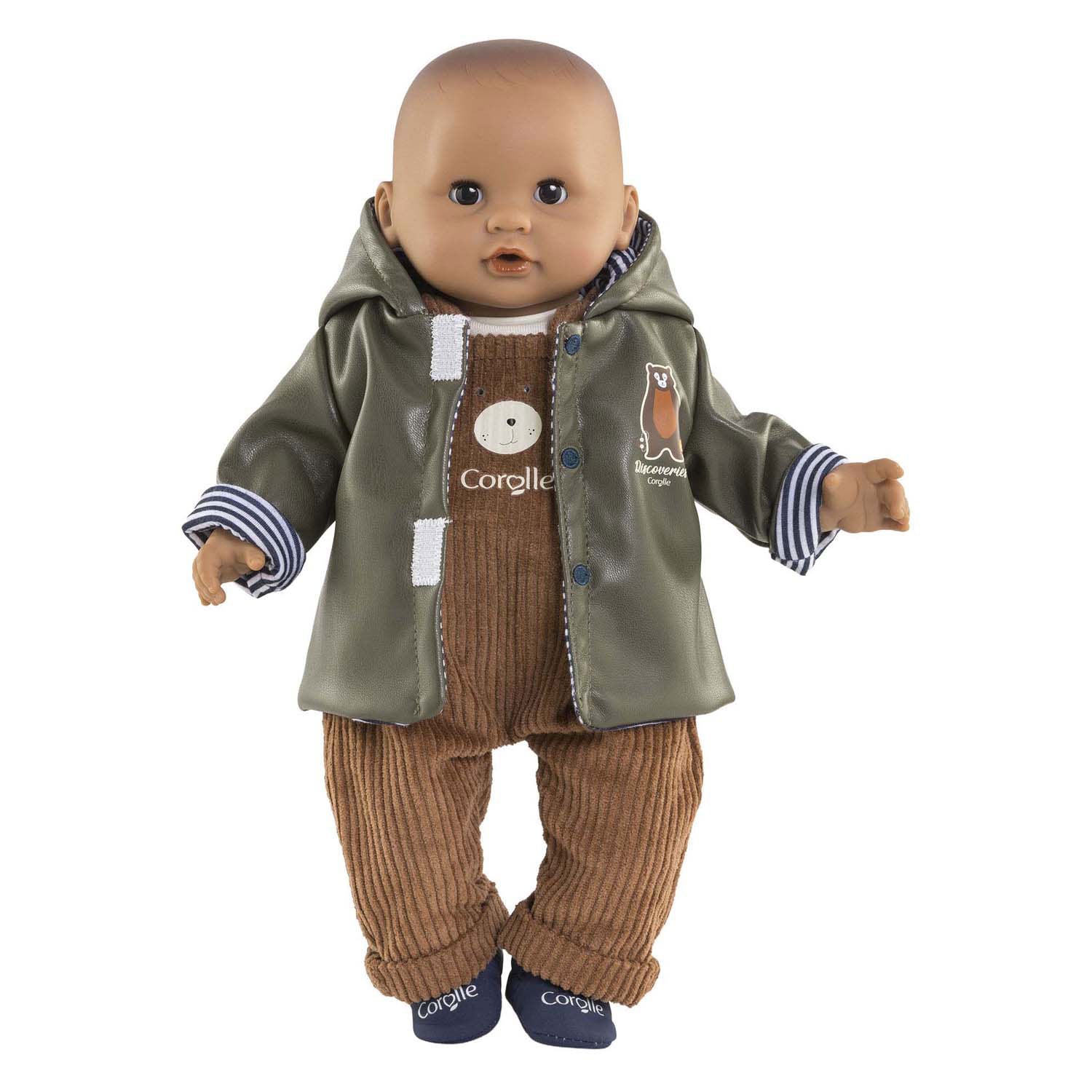 Corolle poppen regenjas omkeerbaar - poppenaccessoire 30cm waterafstotend.