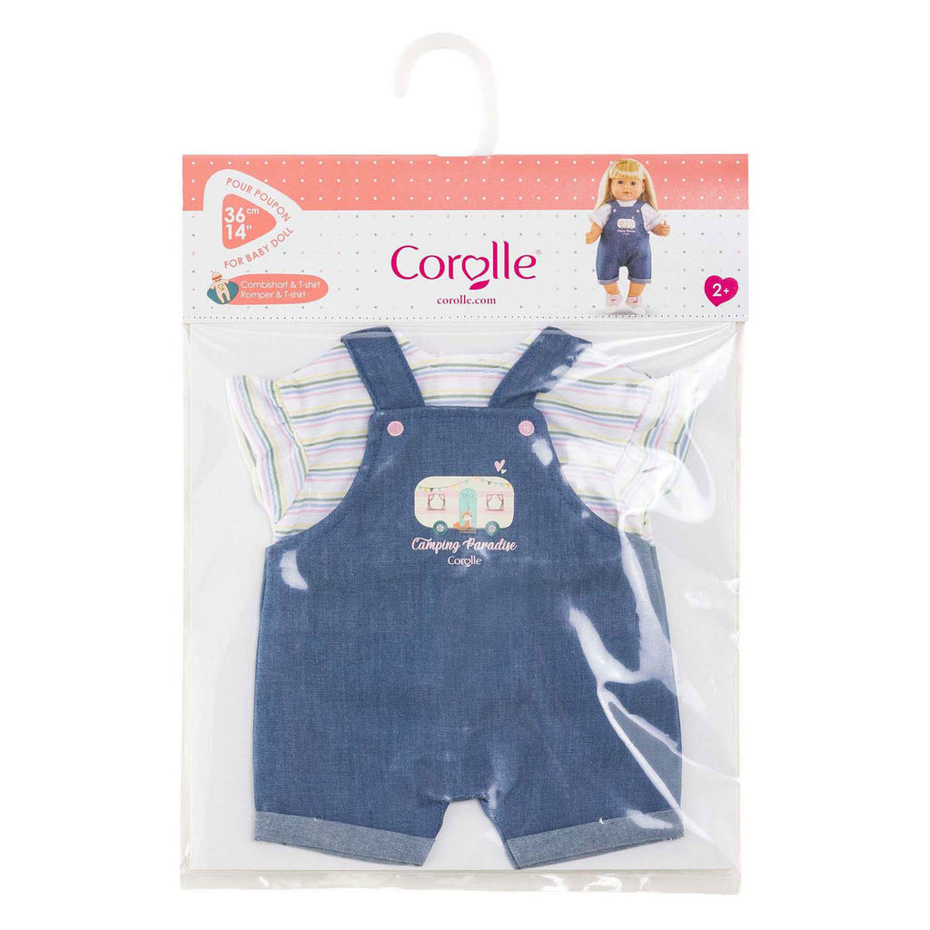 Corolle poppen jeans overall met t-shirt kleine ontdekker - 36cm
