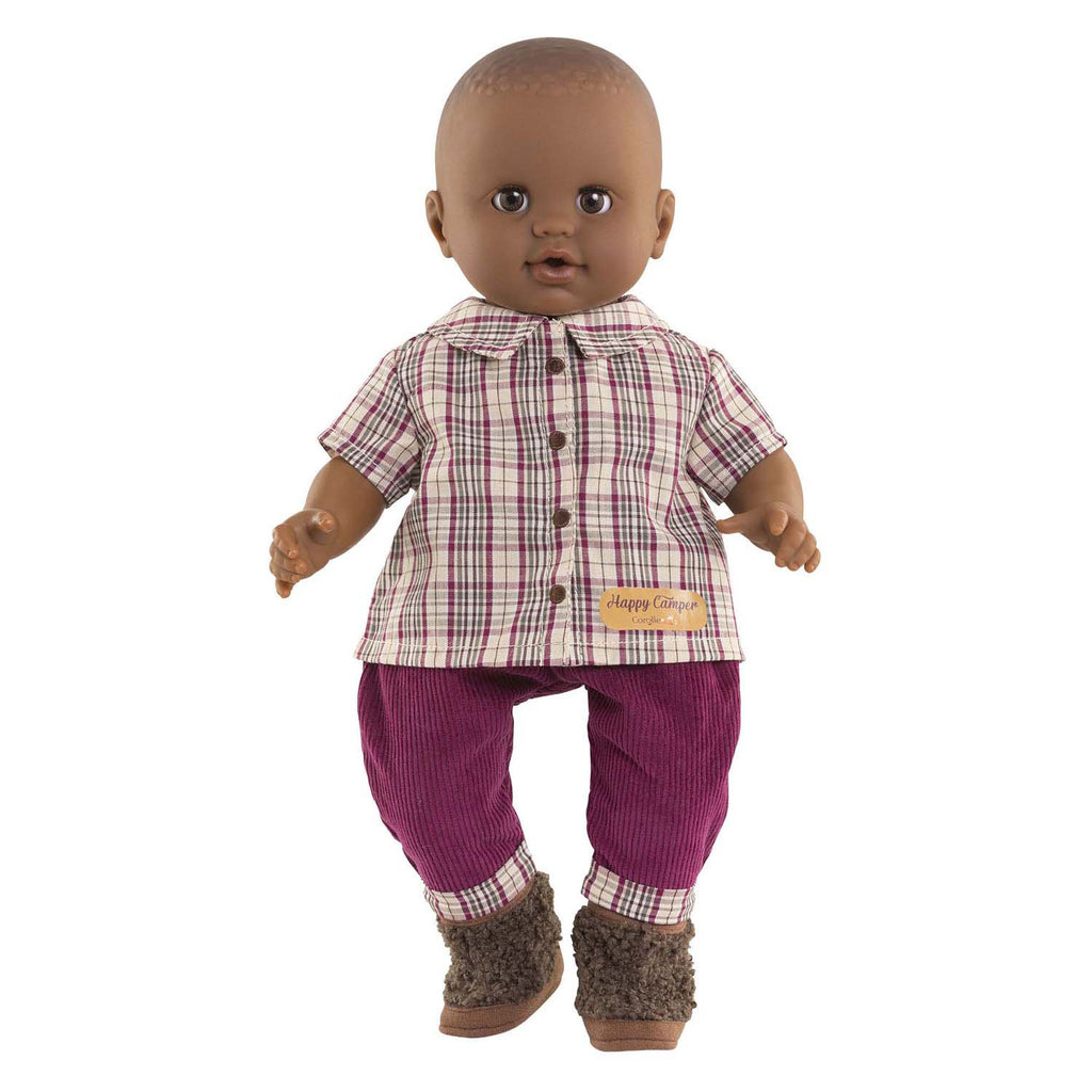 Corolle poppenoutfit geruit shirt en broek voor 36cm poppen. m