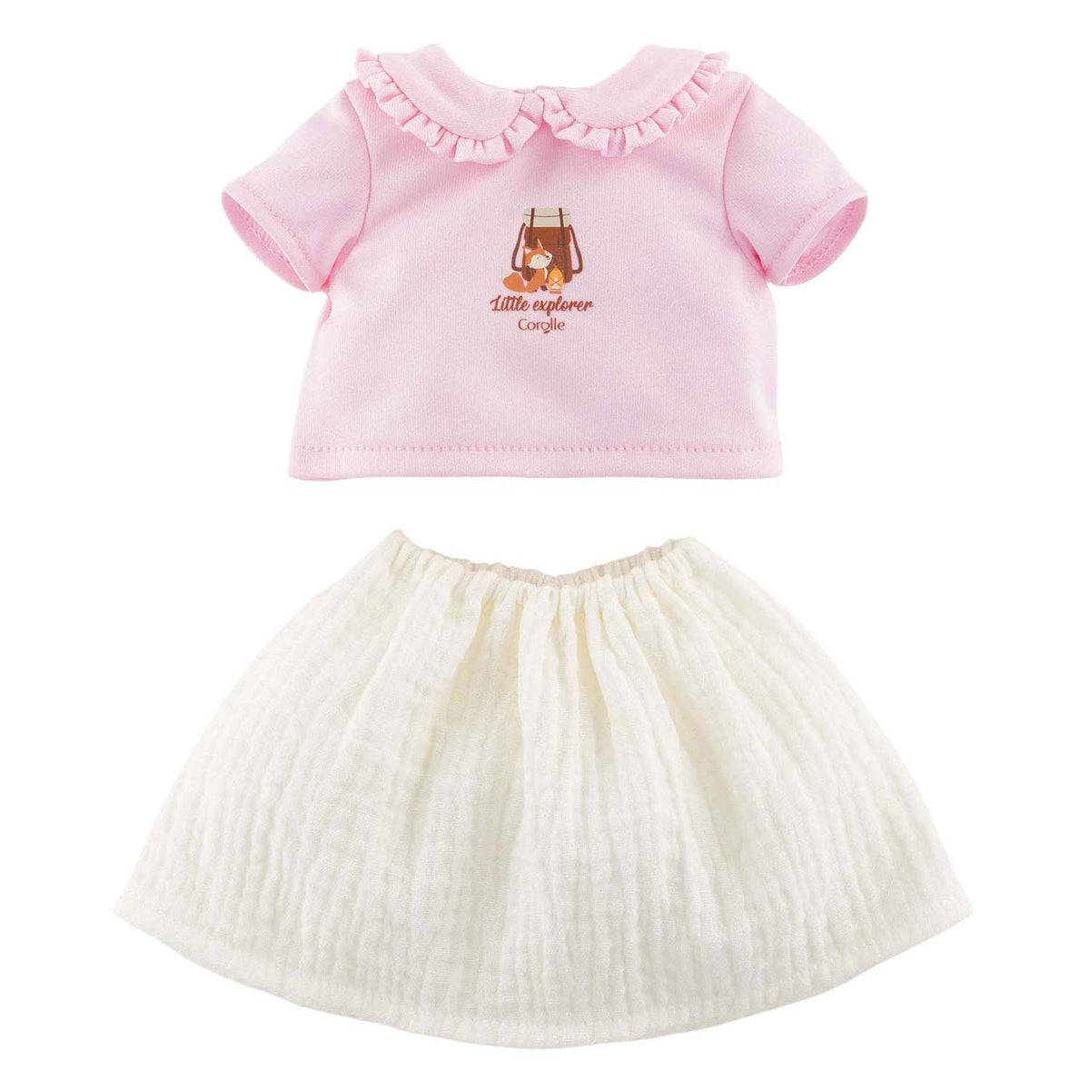 Corolle t-shirt met jurkje kleine ontdekker - 36cm