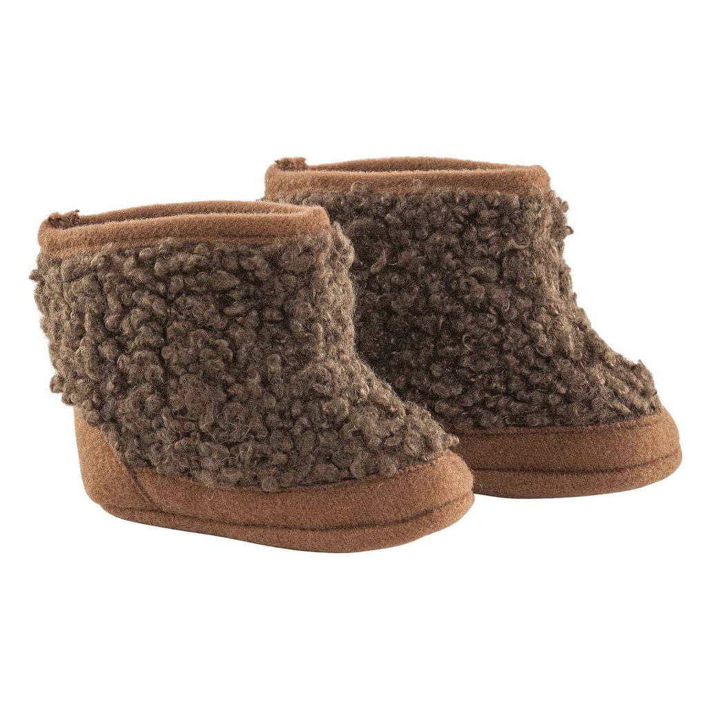Corolle poppenlaarsjes schapenvacht-look bruin 36cm poppen accessoire.