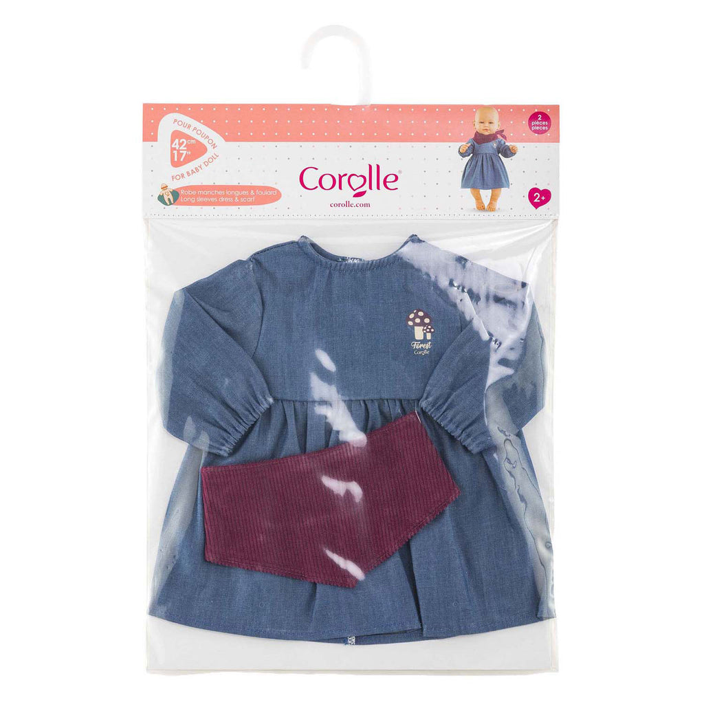 Corolle jeans poppennurk met sjaal kleine ontdekker - 42cm