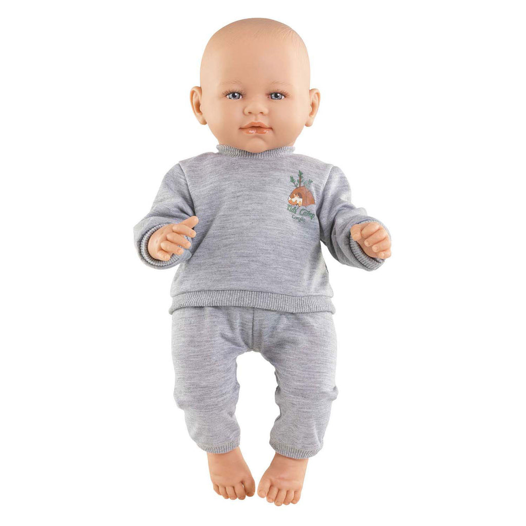 Corolle grijs poppen joggingpak kleine ontdekker - 42cm