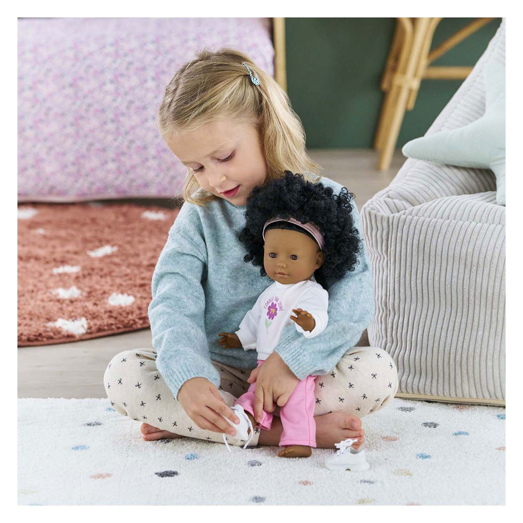 Corolle poppen joggingpak 36cm - kledingset voor babypop roze.