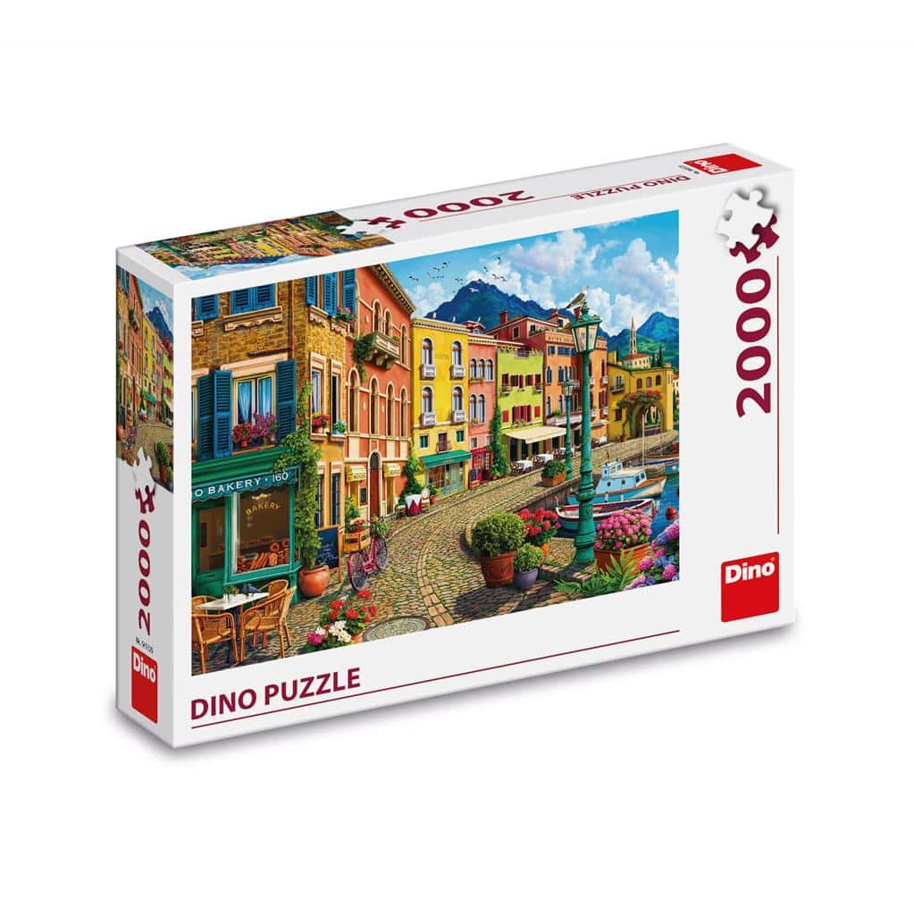 Dinotoys dino leg puzzel van afternoon siesta straatje - 2000 stukjes