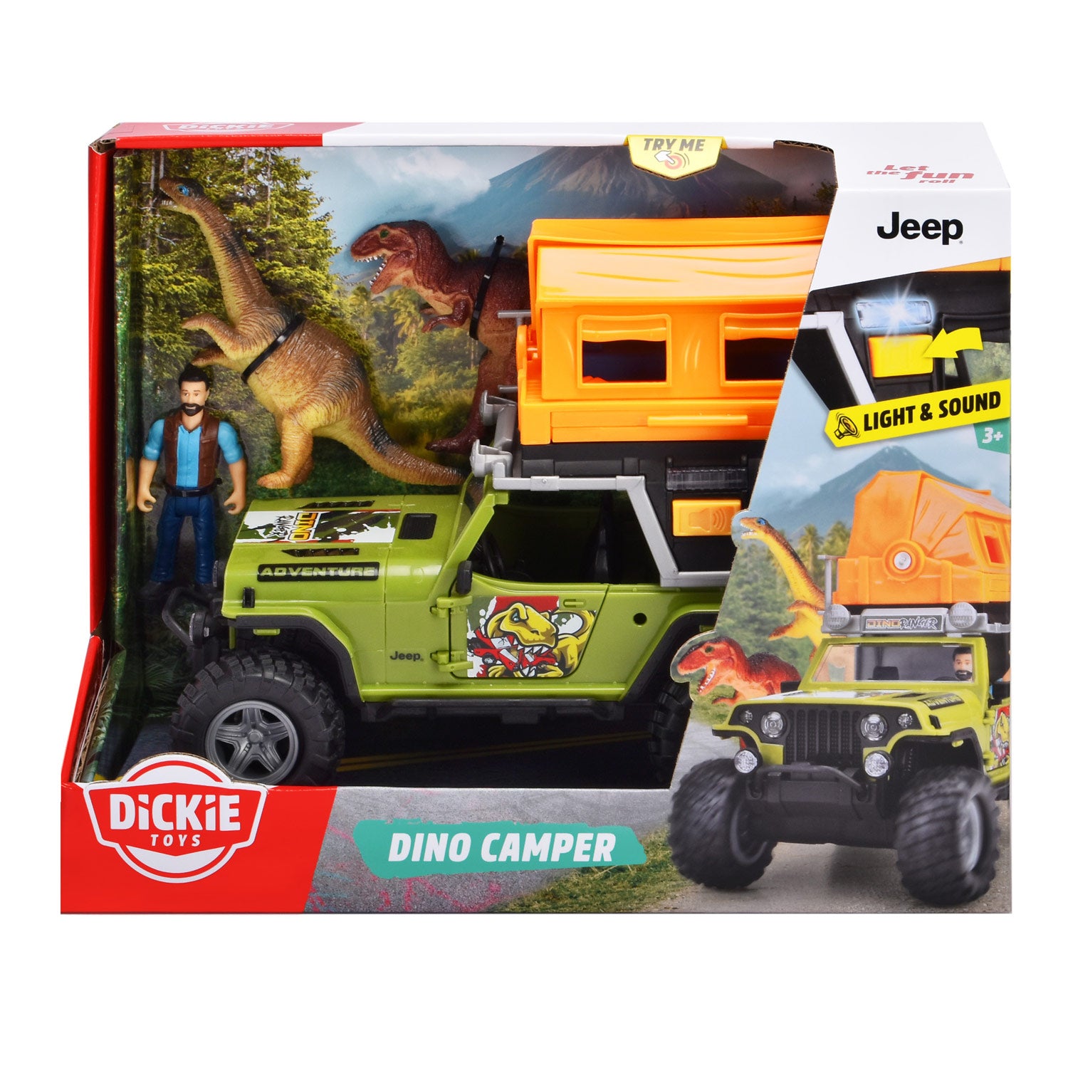 Dickie Dino Camper Spielset, 4-teilig.