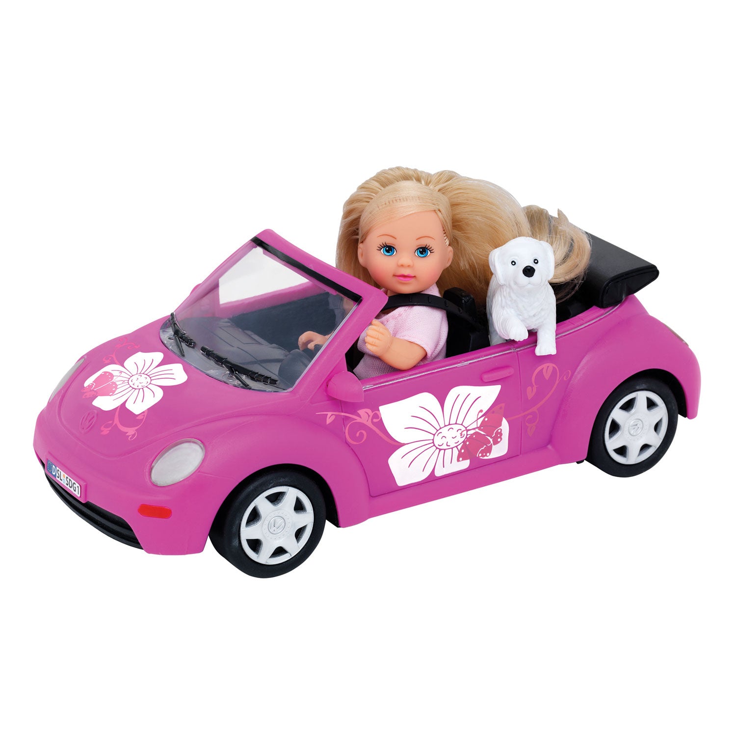 Simba - evi love - evi met beetle wagen 23cm - minipop - vanaf 3 jaar