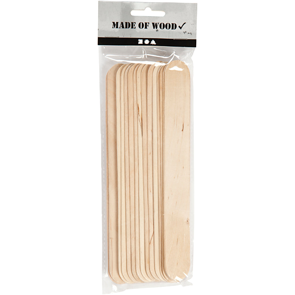 Creativ company houten knutselstokjes lang, 15st. (20x25mm)