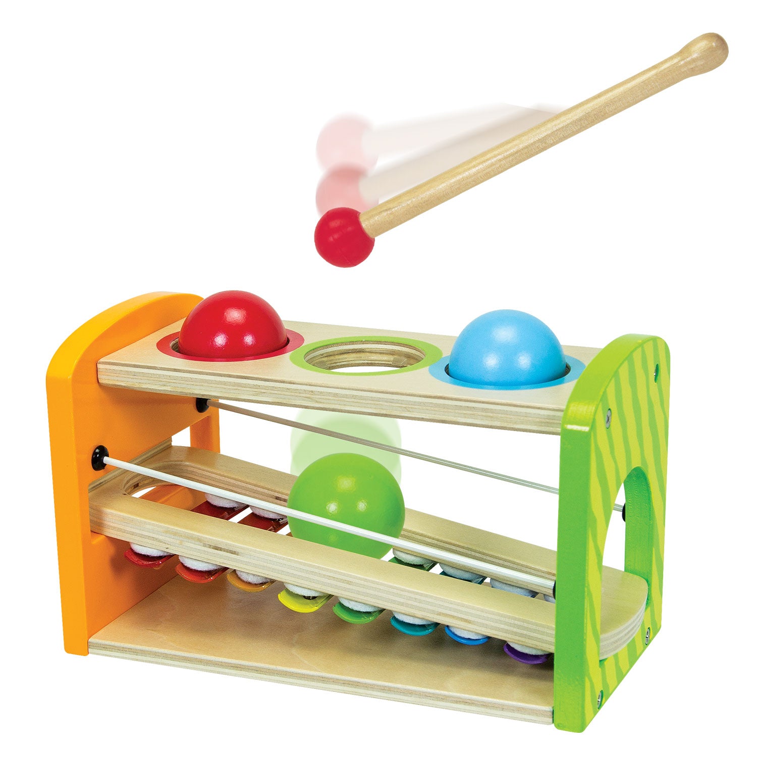 Eichhorn hamerbank met xylofoon, 5dlg.