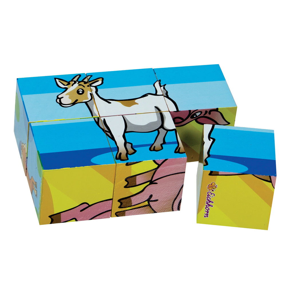 Eichhorn-Blockpuzzle, 6-teilig.