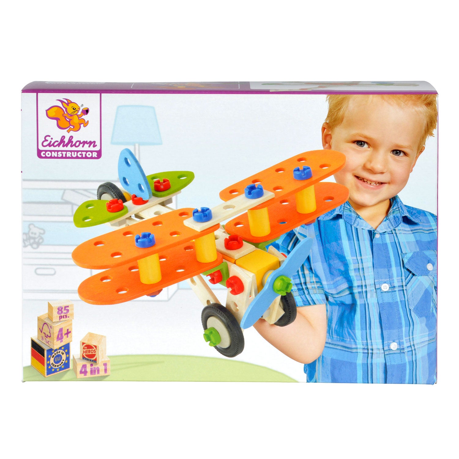 Eichhorn Konstruktor 4in1, 85tlg.