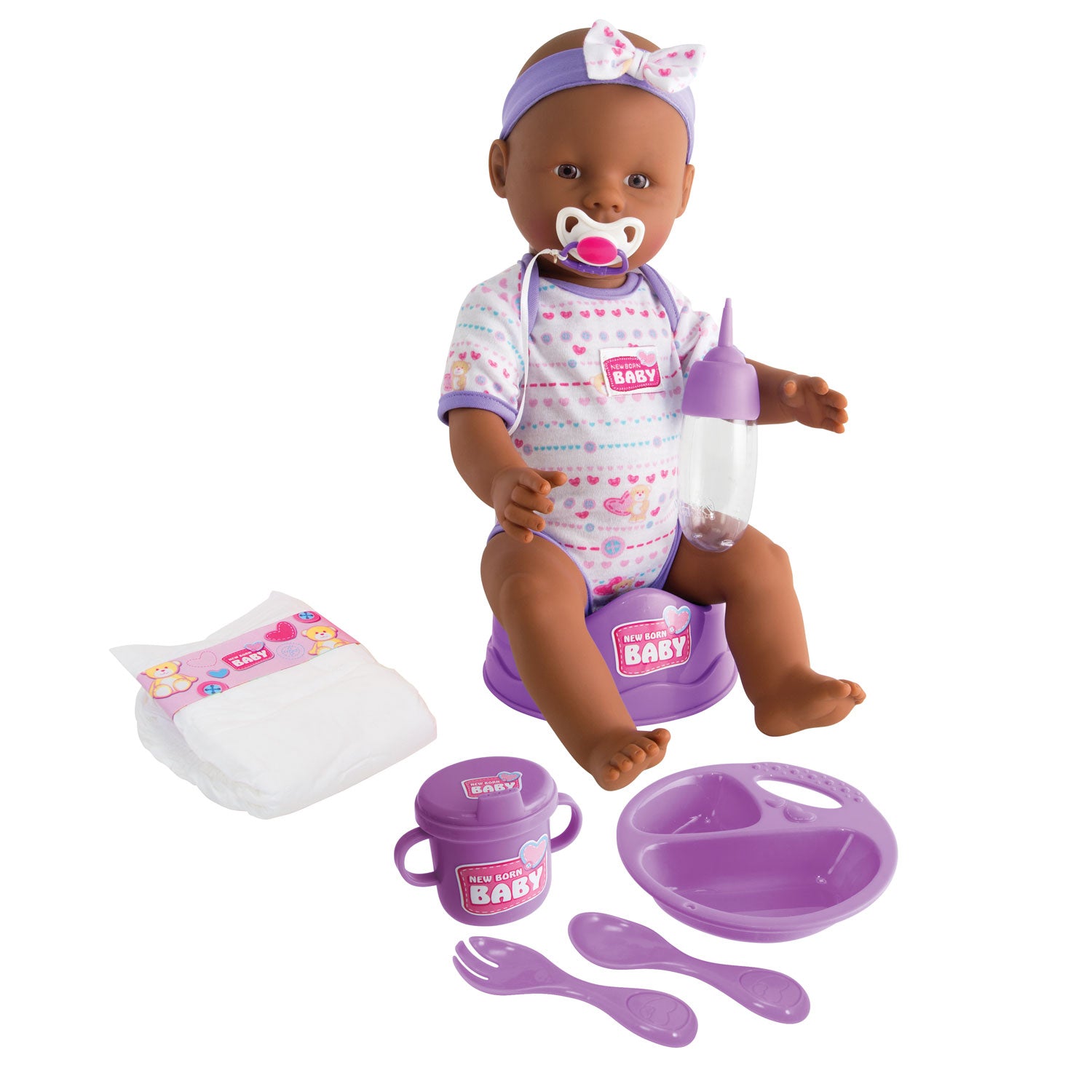 Neugeborene Baby trinken und Plaspop 8tlg.