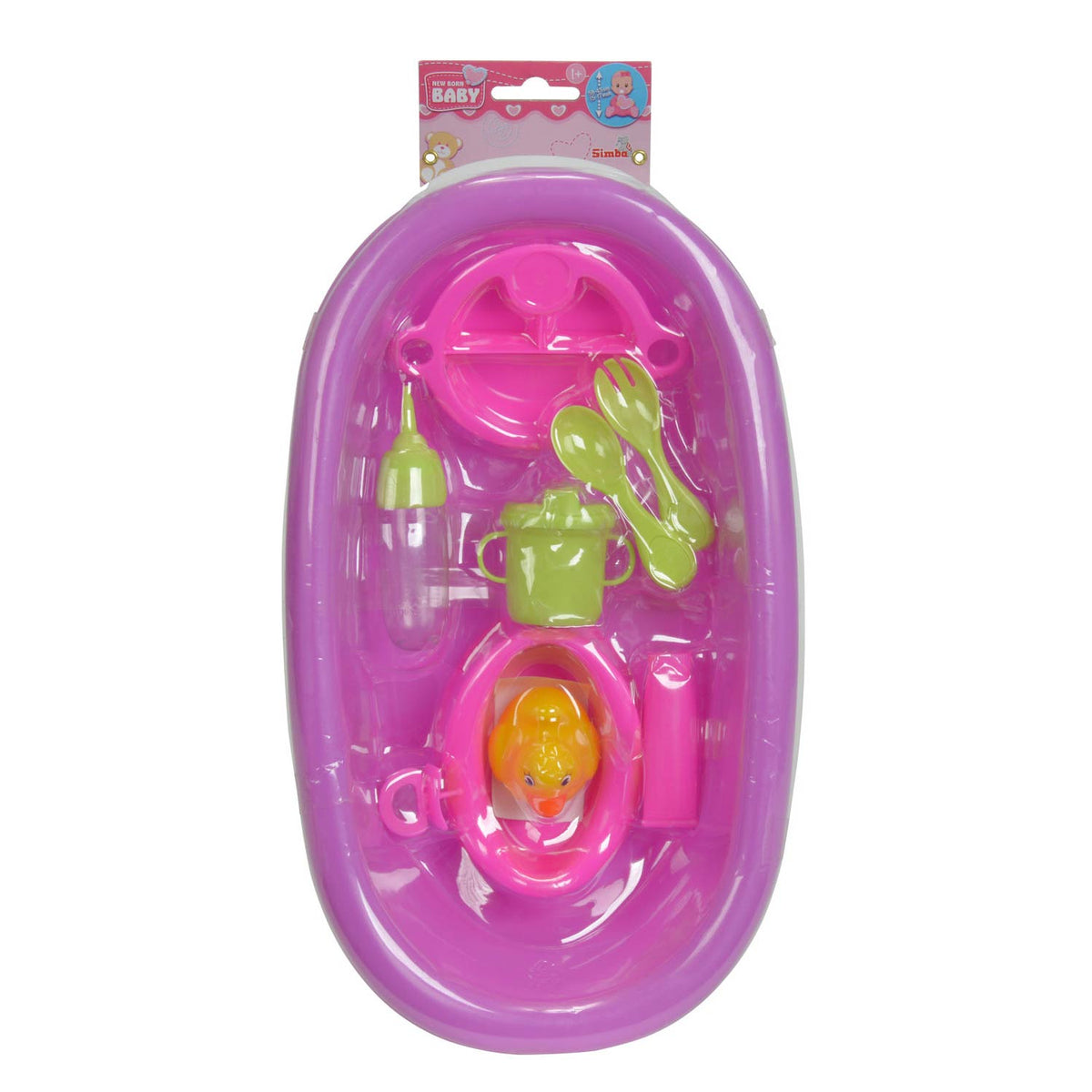 Simba poppenbadje met accessoires badspeelgoed voor kinderen - inclusief badeendje.