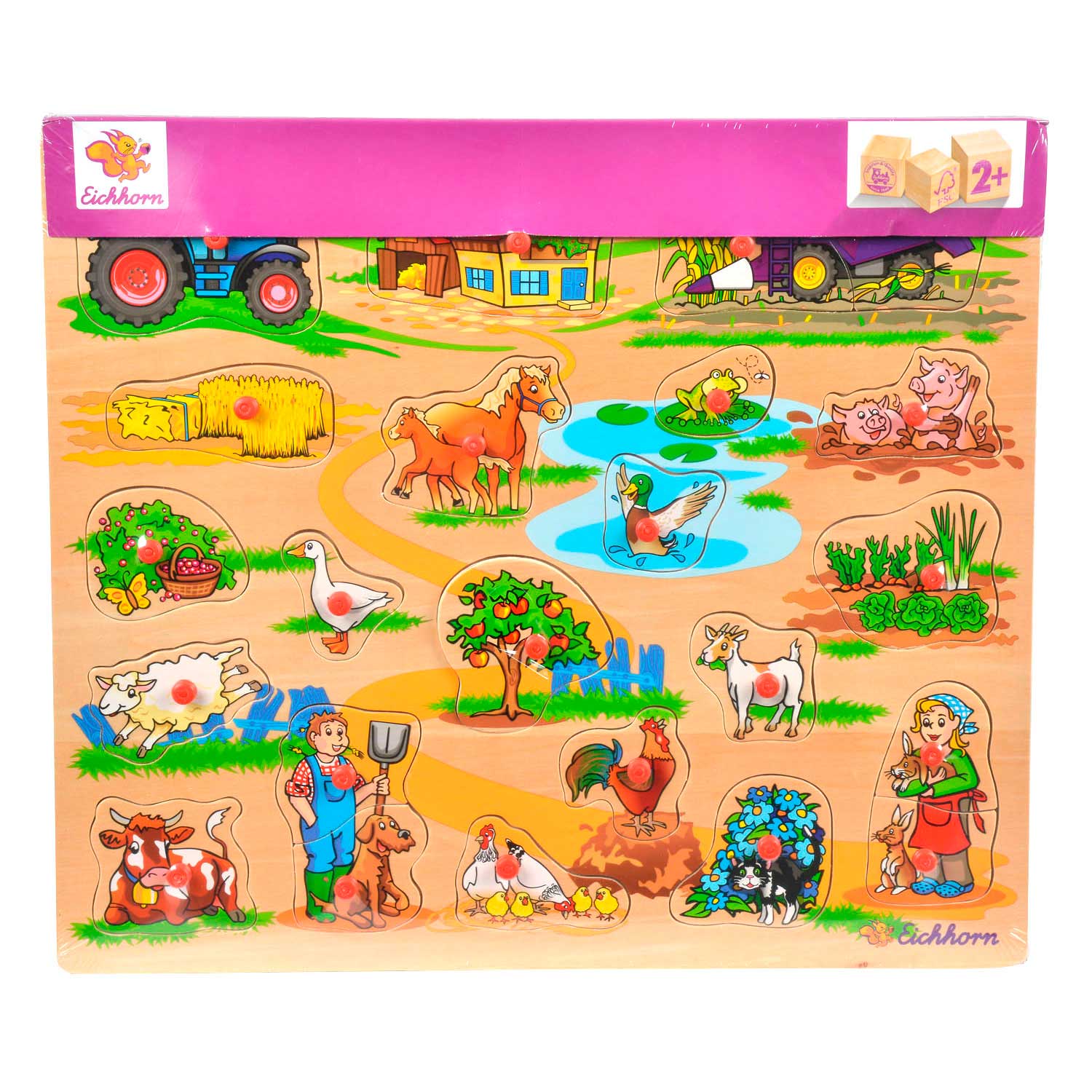 Eichhorn Holz-Mega-Stud-Puzzle