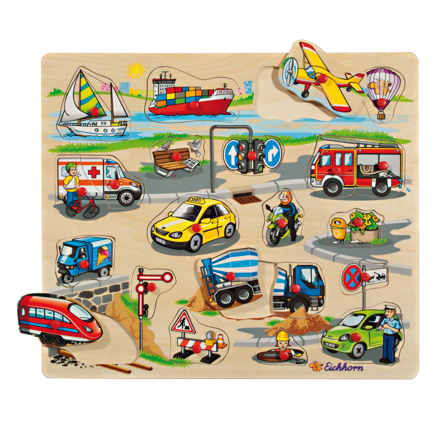 Eichhorn Holz-Mega-Stud-Puzzle