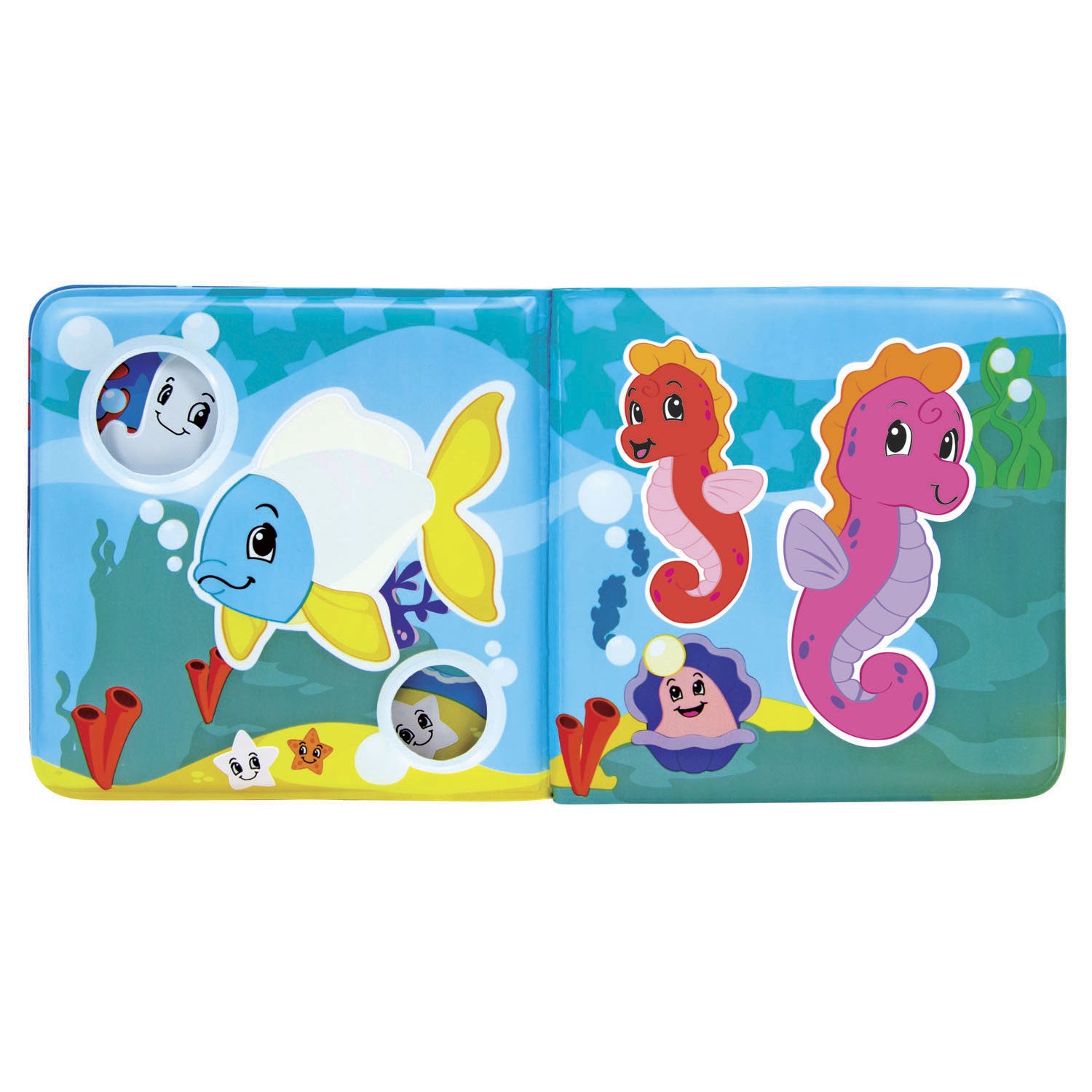 Abc magisch badboekje baby speelgoed waterpret kleurrijk zeedieren.