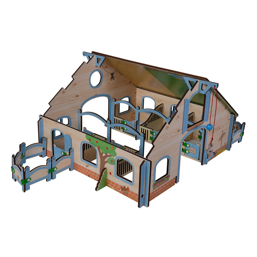 Eichhorn Holzpferd Stall, 30-tlg.