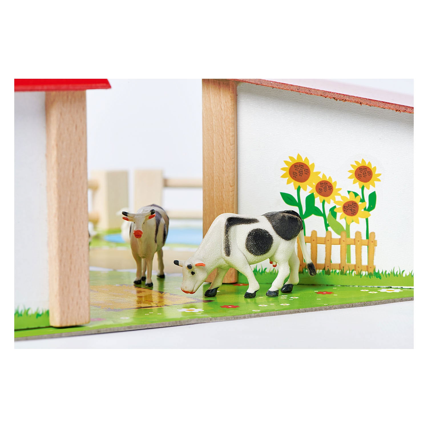 Eichhorn Holzfarm mit Zubehör 20-teilig.