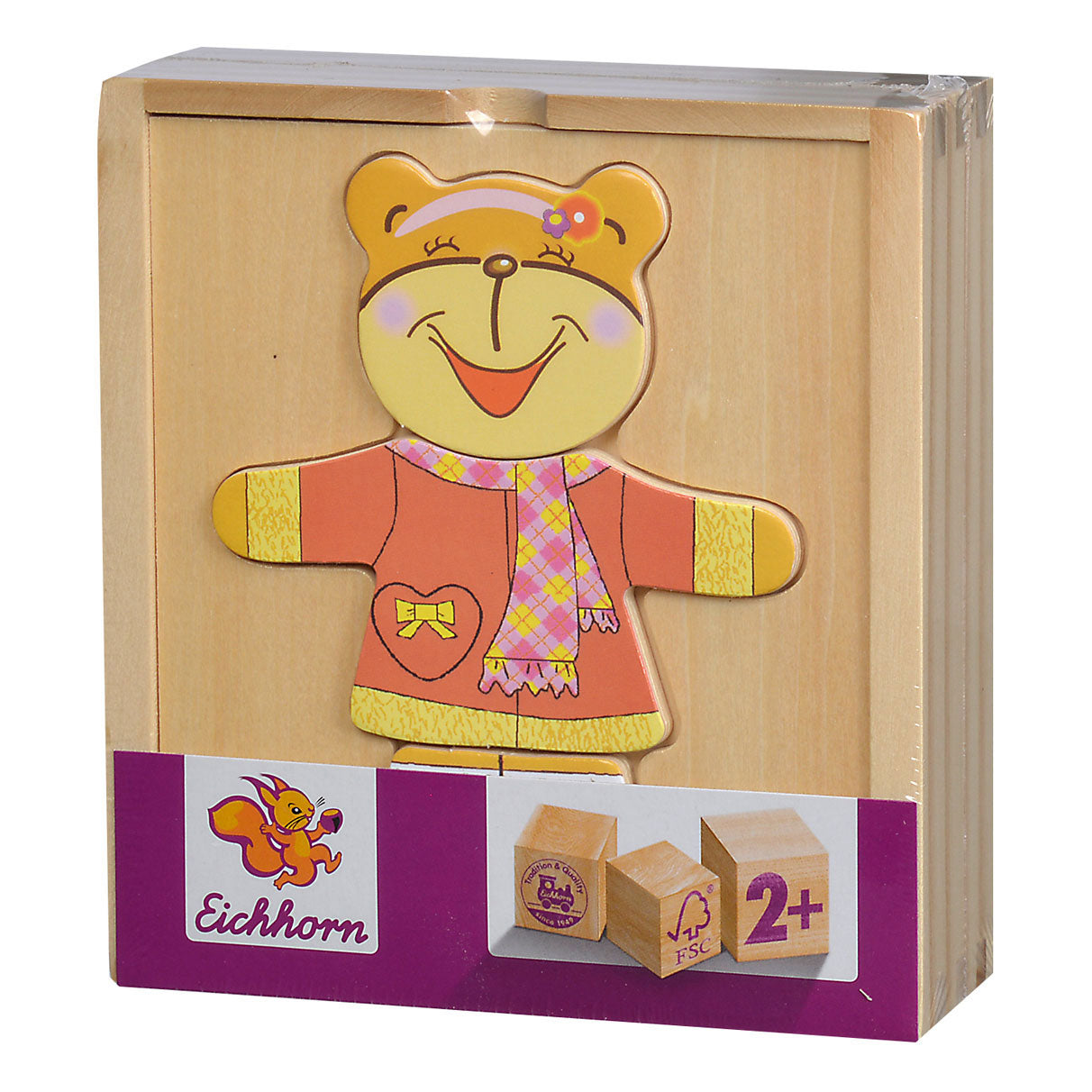 Eichhorn Holzpuzzle-Bär, 20 Teile.