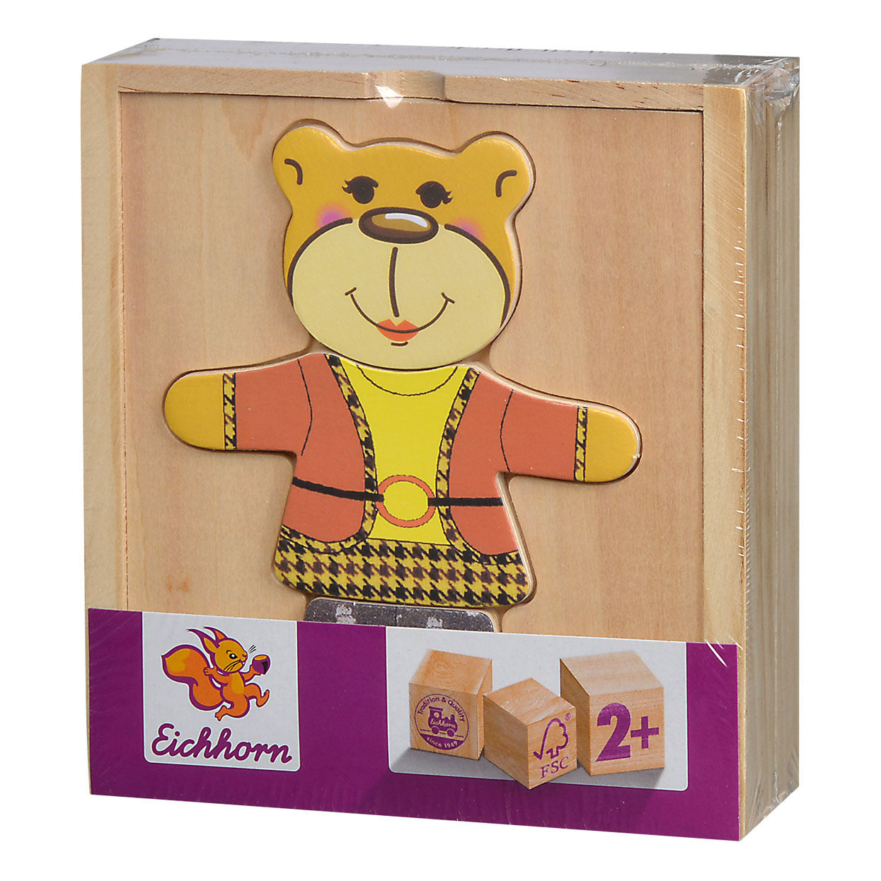 Eichhorn Holzpuzzle-Bär, 20 Teile.