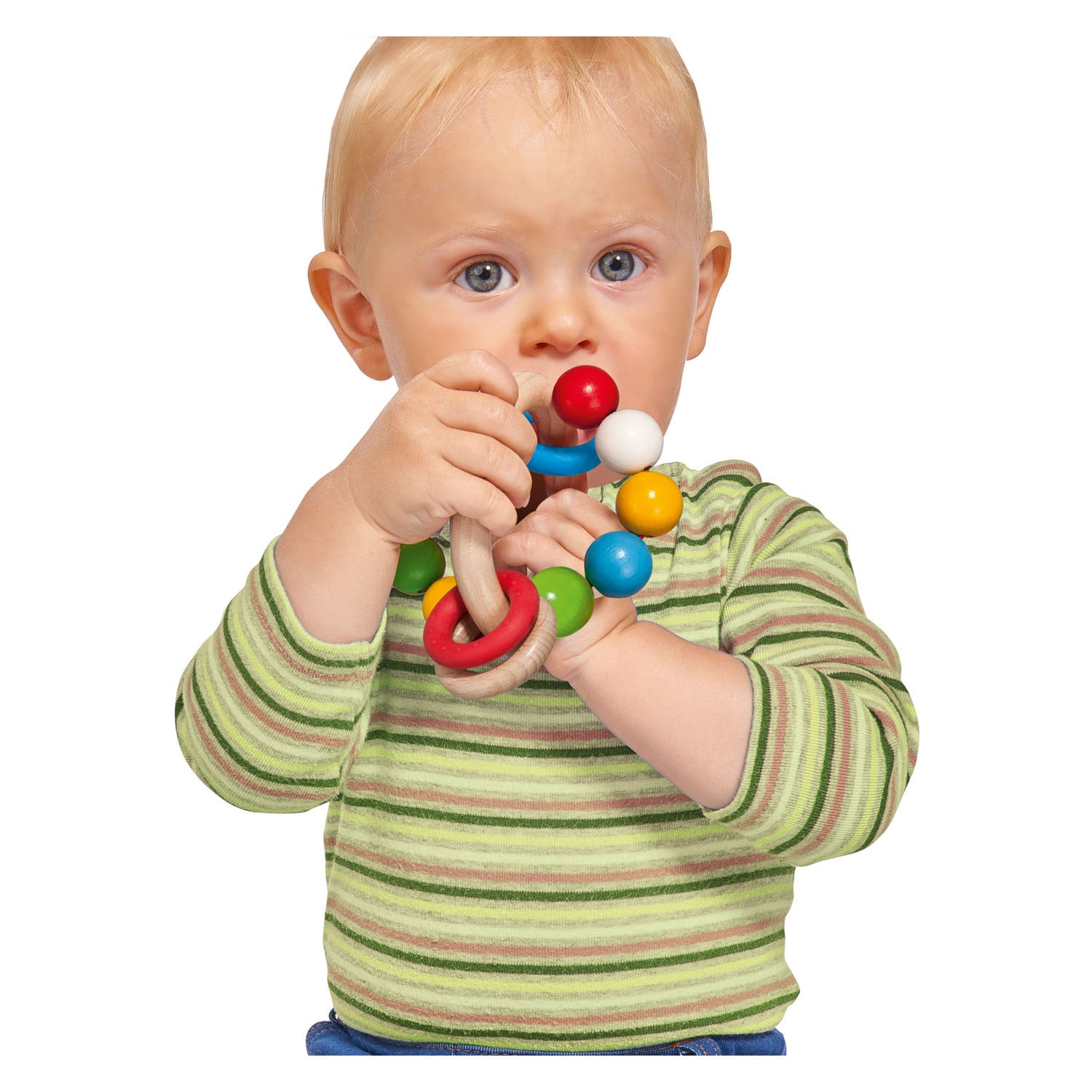 Eichhorn baby houten grijpring 3d