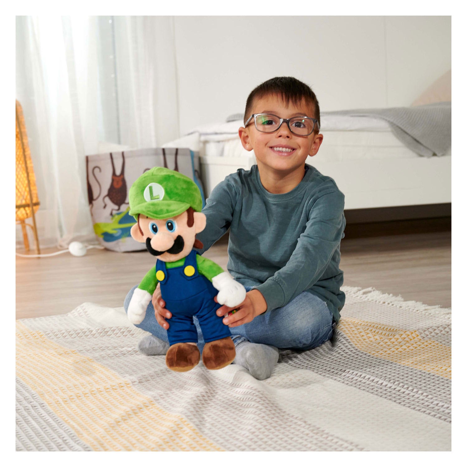 Simba Kuschelplüschtier Super Mario Luigi, 30 cm