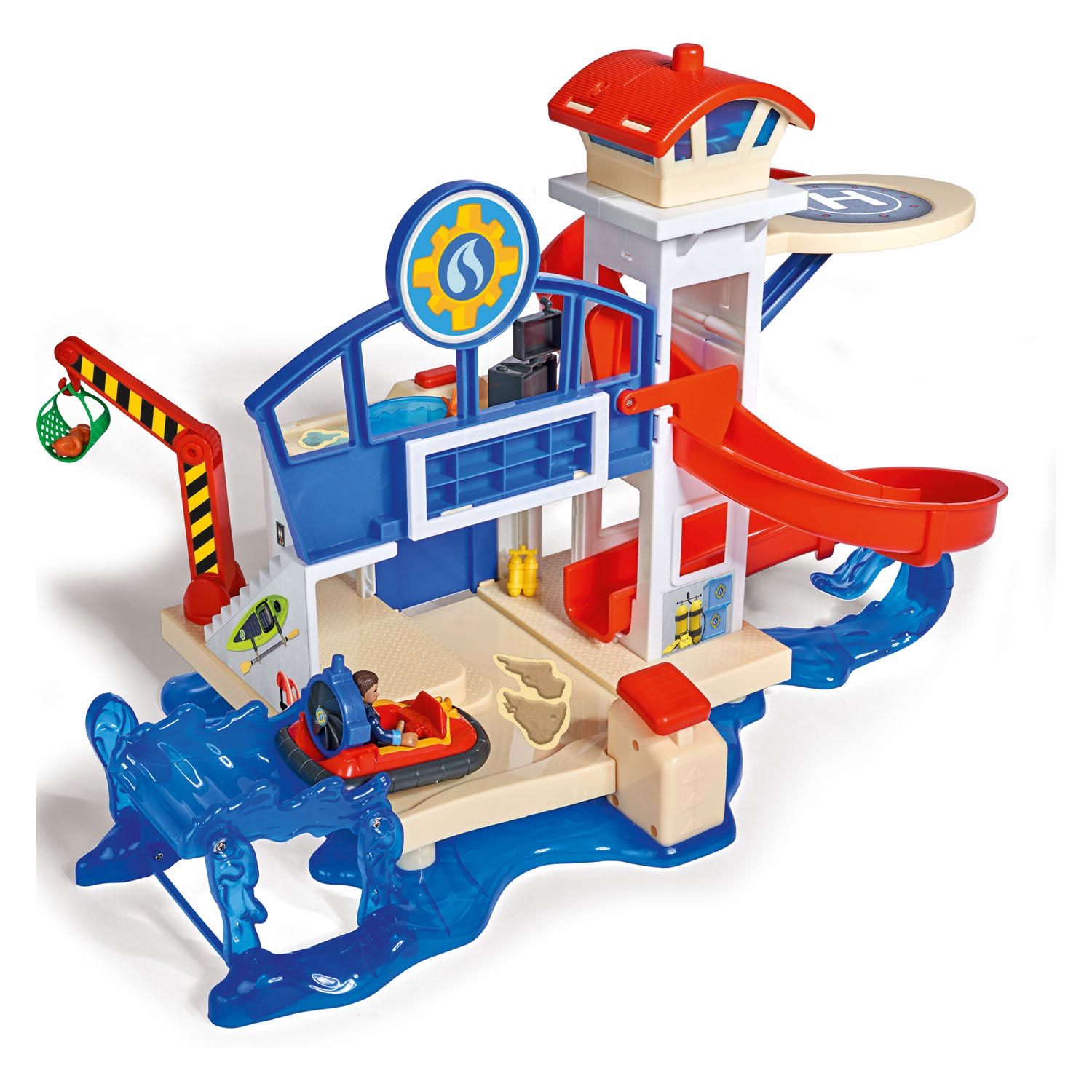Simba brandweerman sam ocean rescue station speelset met accessoires.